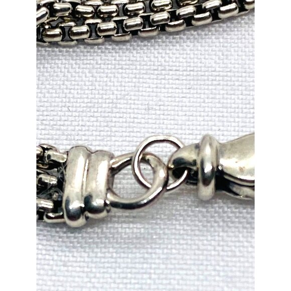 David Yurman Diamond Albion Triple Strand Pendant Necklace Pave Diamond - Picture 10 of 10